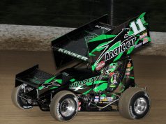 Outlaw Sprint Car Will Roost Dirt with Arctic Cat on the Door and Steve Kinser at the Wheel