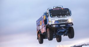 Russian Rally Raid Truck, 1,000 Horsepower, 10-Tons, One Jump…What Could Go Wrong?