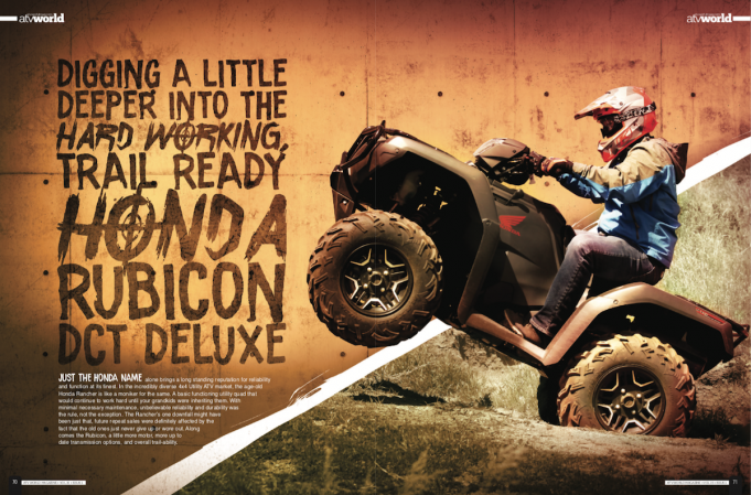 DIGGING A LITTLE DEEPER INTO THE HARD WORKING TRAIL READY HONDA RUBICON DCT DELUXE!