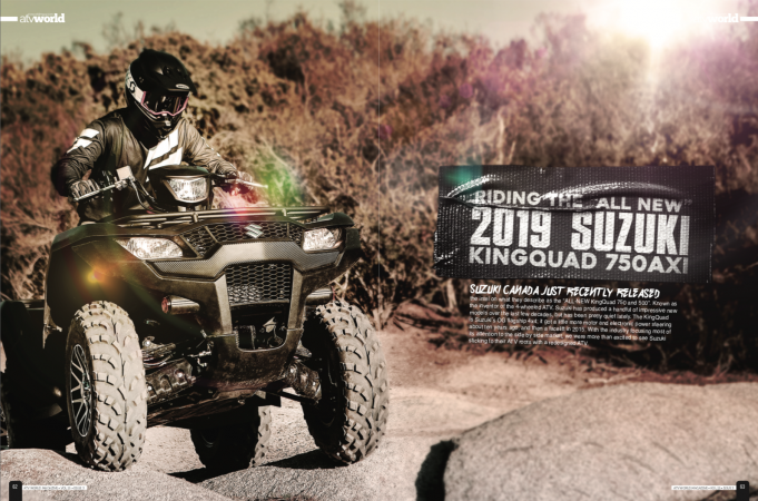 RIDING THE ALL NEW 2019 SUZUKI KINGQUAD 750 AXI
