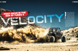 ATV WORLD’S FIRST DRIVE IN THE RZR XP TURBO S VELOCITY