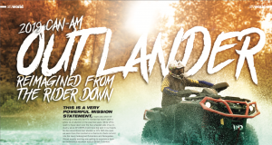 2019 CAN AM OUTLANDER, REIMAGINED FROM THE RIDER DOWN