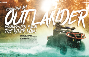 2019 CAN AM OUTLANDER, REIMAGINED FROM THE RIDER DOWN