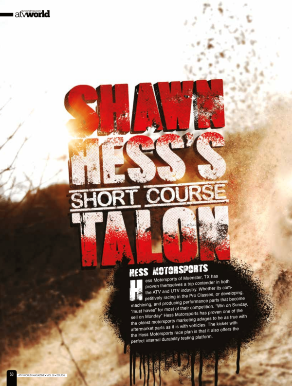 Shawn Hess’s Short Course Talon