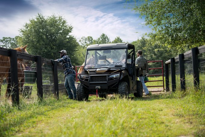 Introducing the new Arctic Cat Prowler Pro Ranch Edition, a vehicle designed with precision and functionality for both work and play.