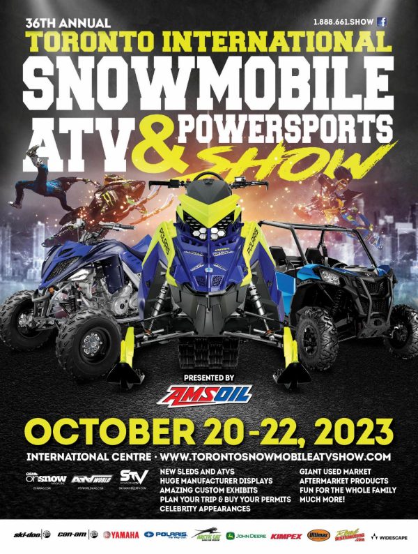 AMSOIL Joins as the Official Presenting Sponsor of the 36th Annual Toronto International Snowmobile, ATV & Powersports Show October 20, 21 & 22, 2023 – International Centre Show