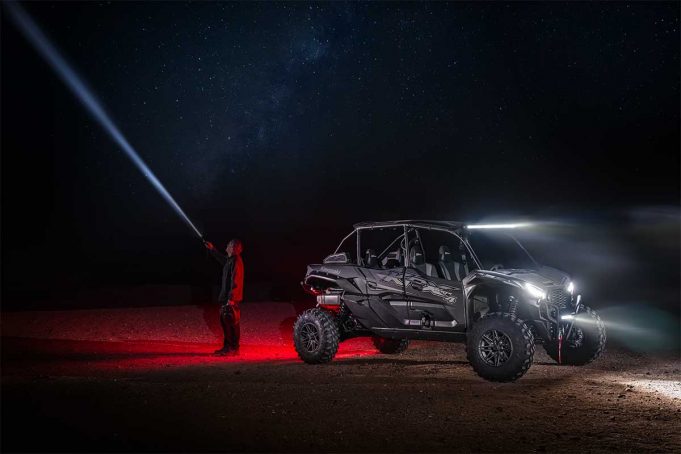 Embrace the Night with the 2025 Kawasaki Teryx KRX4 1000 Blackout Edition